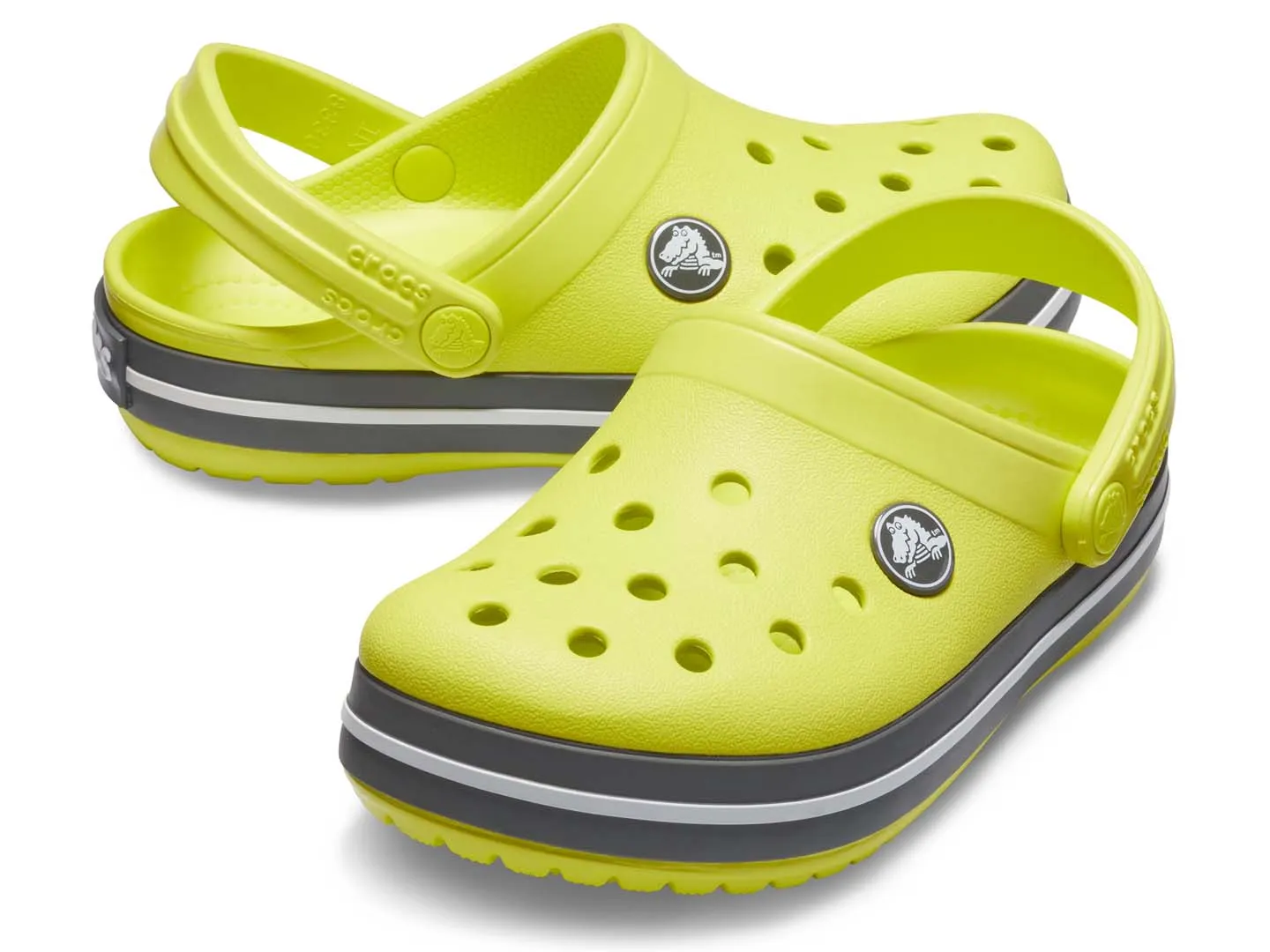 Sandalias Crocs Crocband Amarillo Para Niño