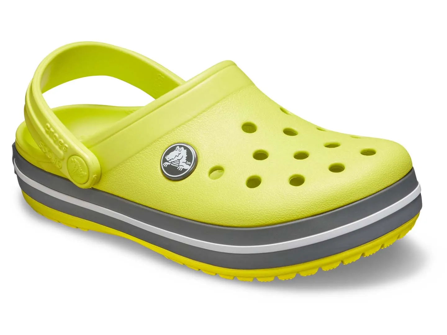 Sandalias Crocs Crocband Amarillo Para Niño