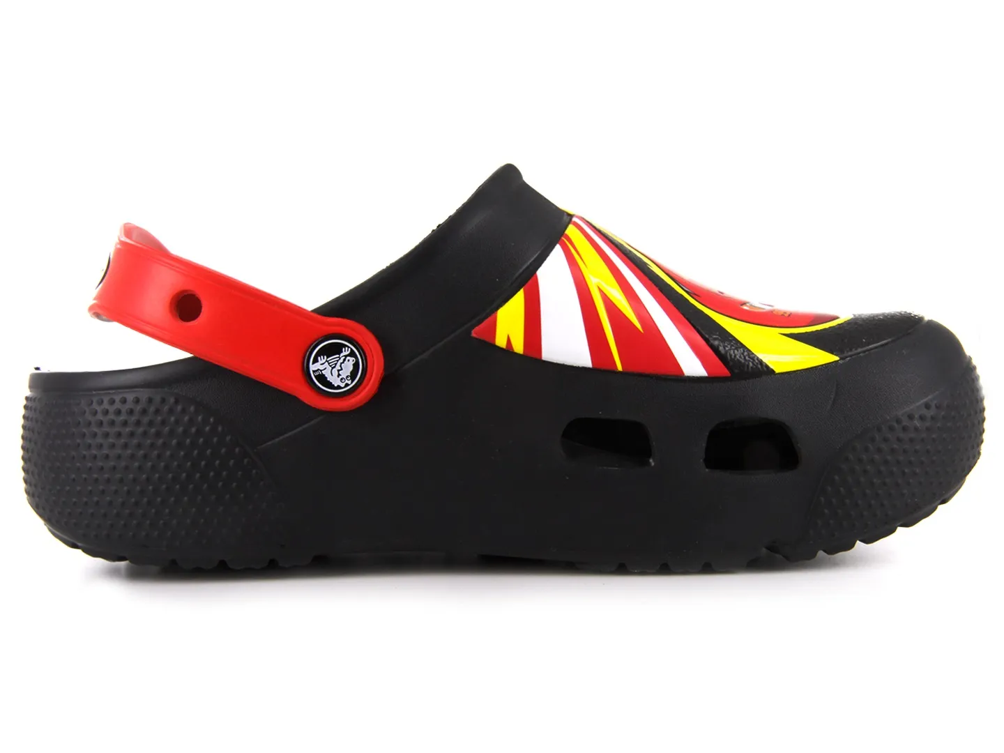 Sandalias Crocs Rayo Mcqueen Negro Para Niño