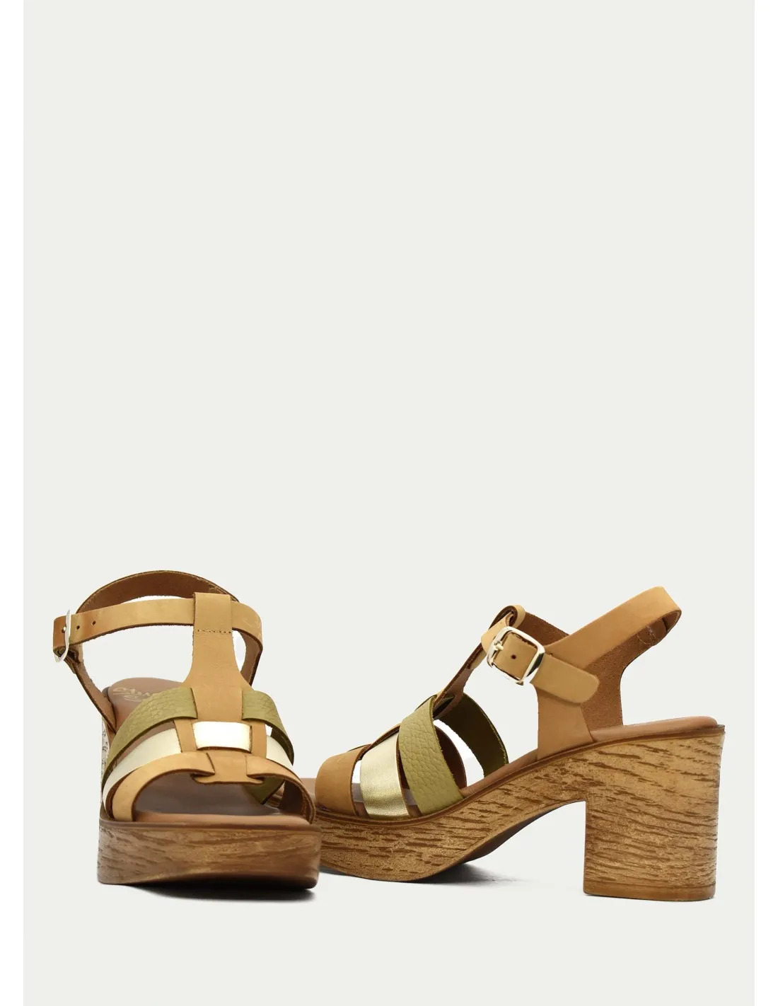 SANDALIAS STUDIO SCARPE 37647 CAMEL 
