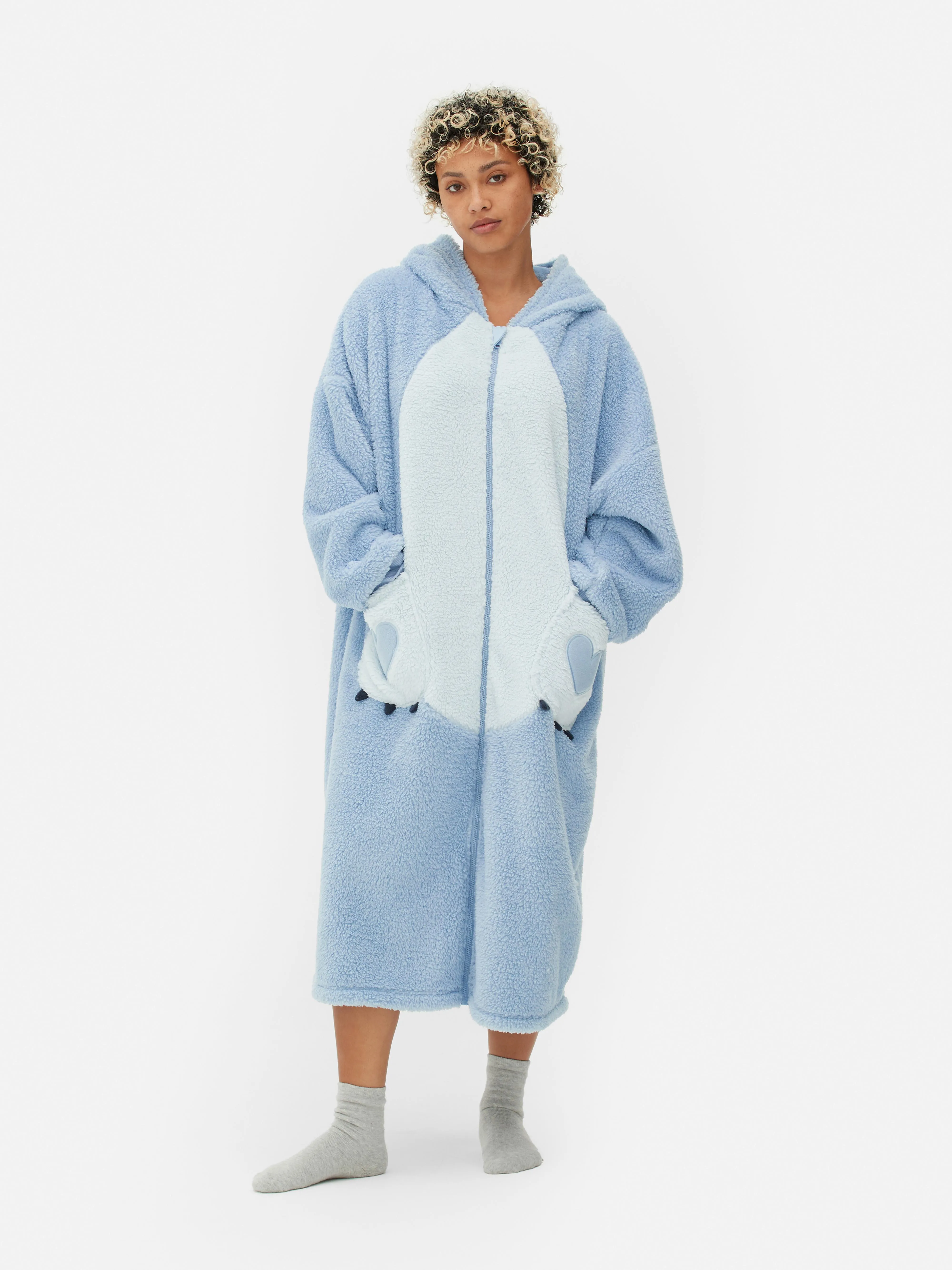 Snuddie largo para mujer de Stitch de Disney