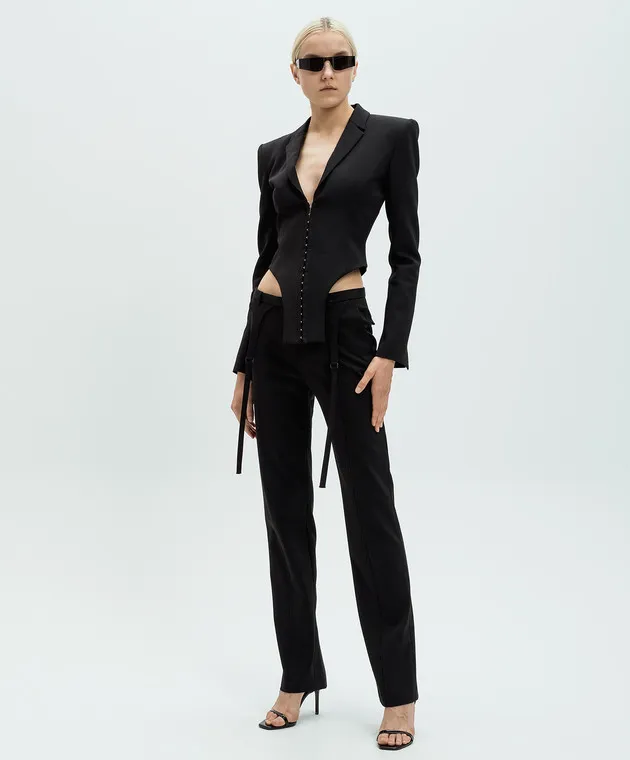 SSHEENA Black pants with wool
