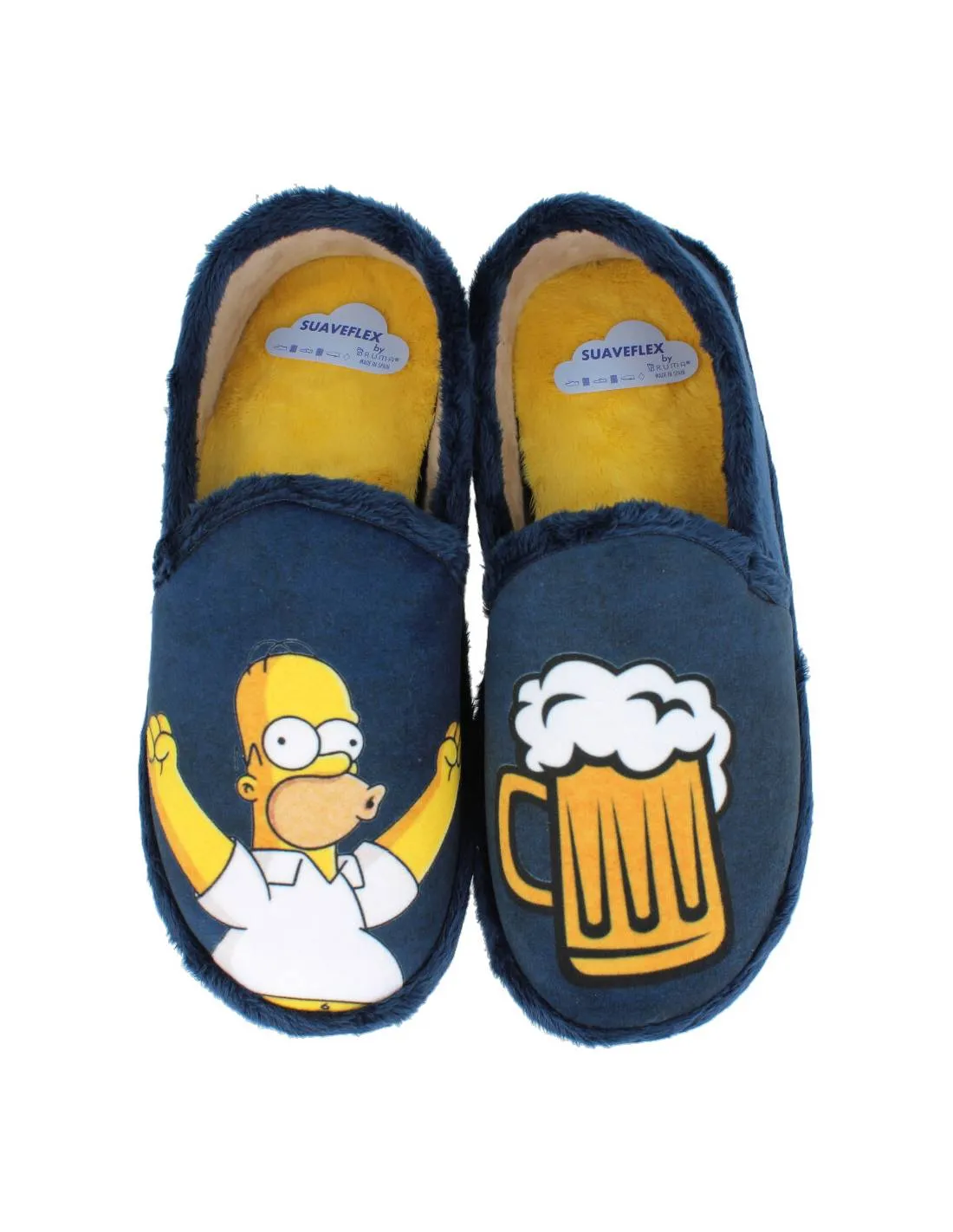 SUAVEFLEX  ZAPATILLAS CASA CERRADA CERVEZA MARINO