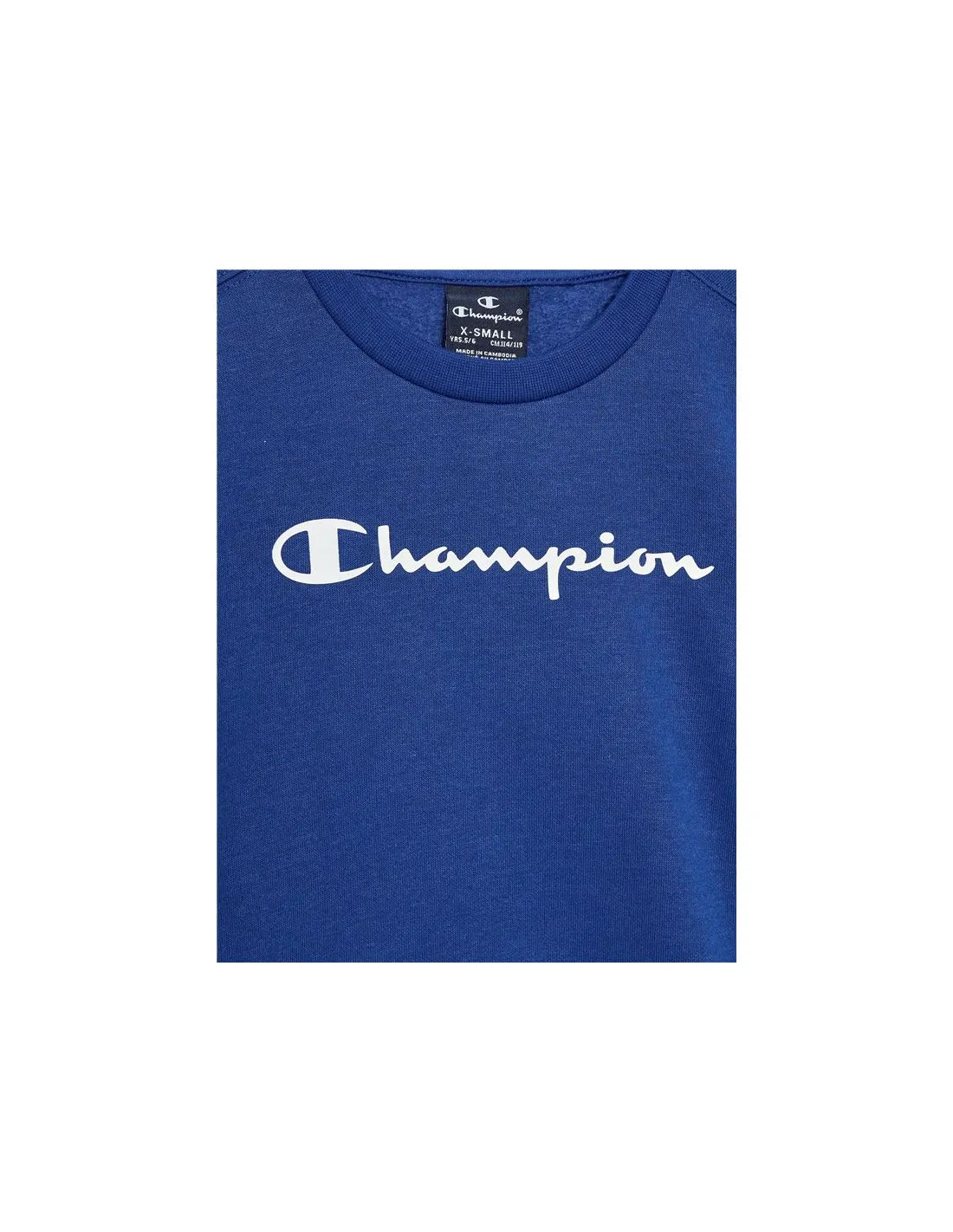 Sudadera Champion Crewneck Azul Infantil