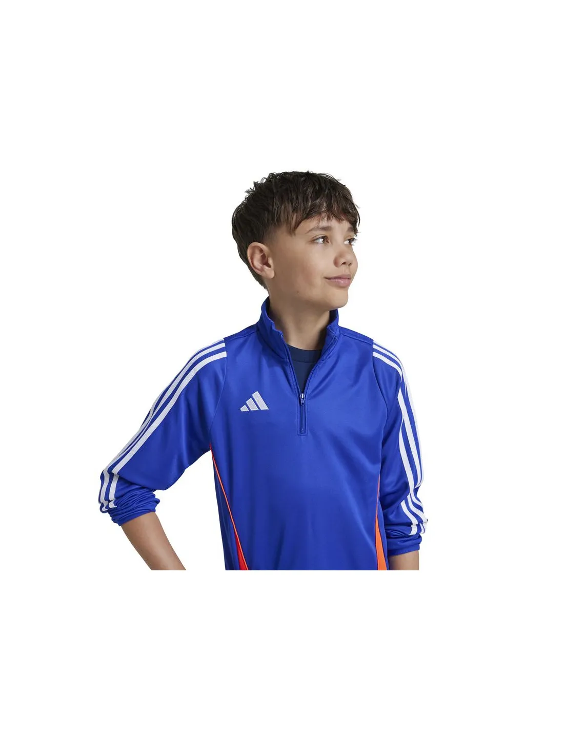 Sudadera de Fútbol adidas Tiro24 Training Infantil Azul/Blanco