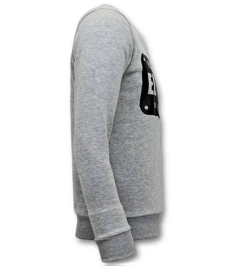 SUDADERA DE HOMBRE  PABLO ESCOBAR EL PATRON  GRIS