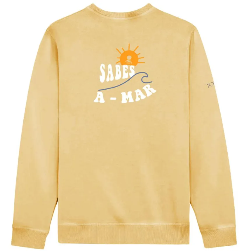 Sudadera El Pulpo Estampado Sabes a Mar Para Hombre