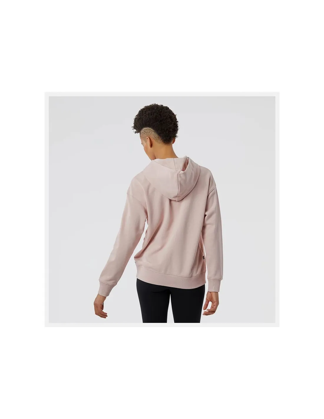 Sudadera New Balance Essentials Candy rosa Mujer