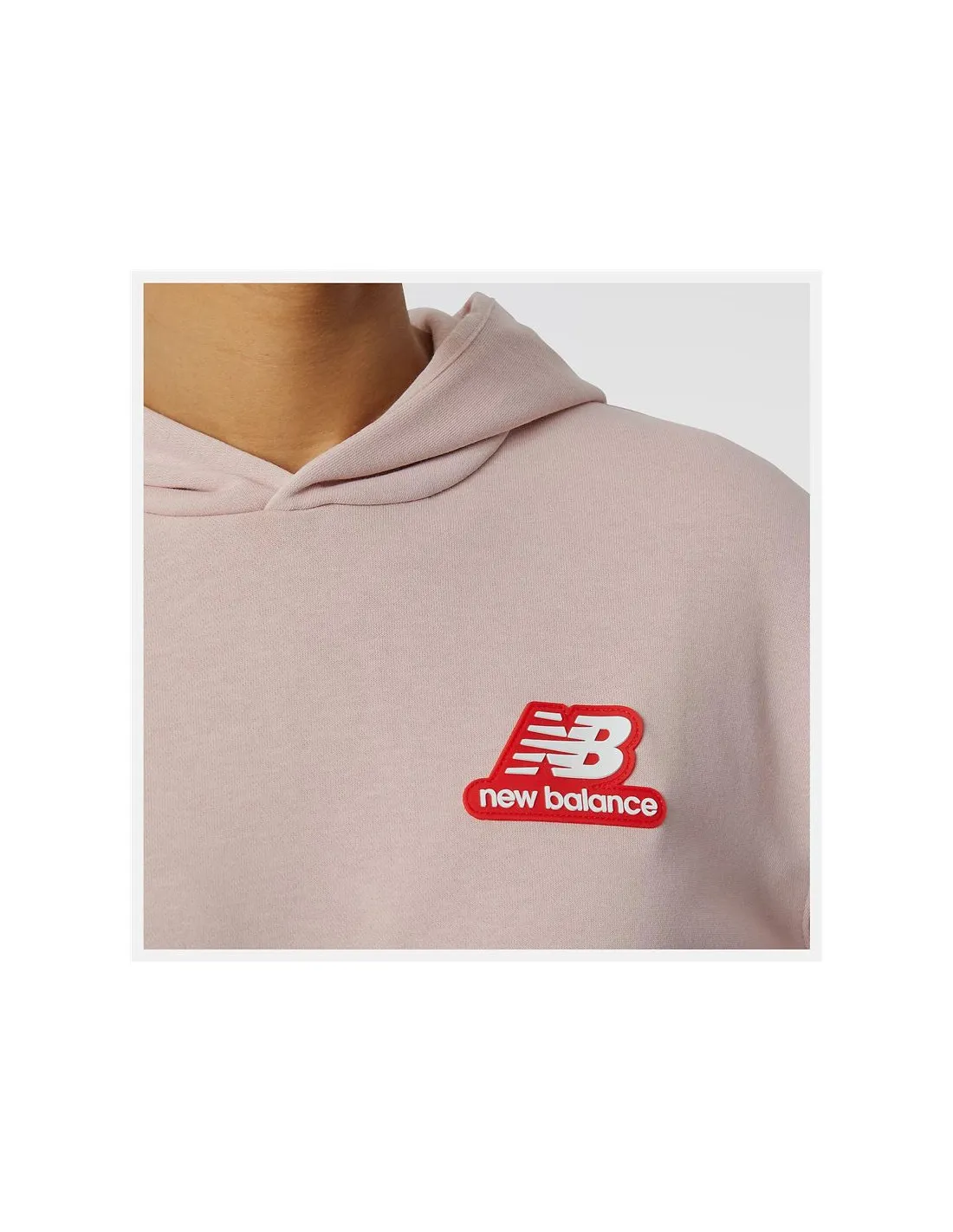 Sudadera New Balance Essentials Candy rosa Mujer