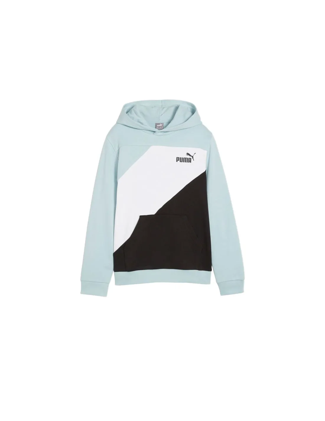 Sudadera Puma POWER Colorbloc Turquesa Infantil