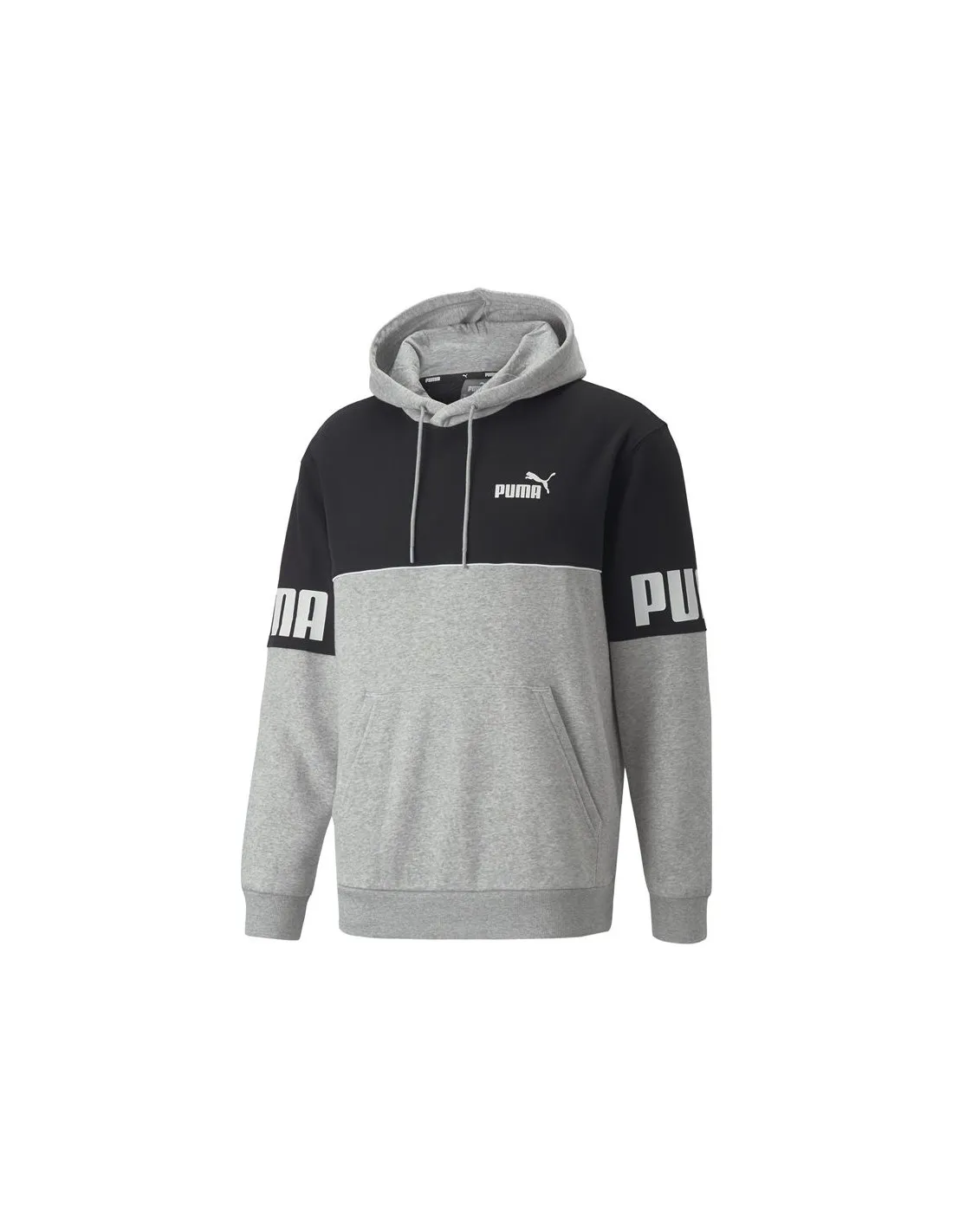 Sudadera Puma Power Colorblock gris Hombre