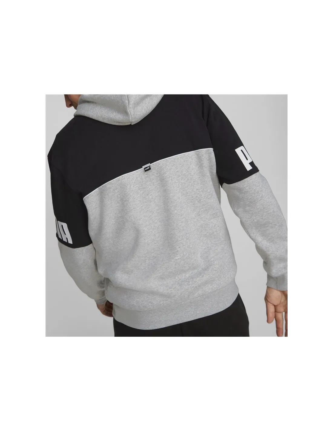 Sudadera Puma Power Colorblock gris Hombre