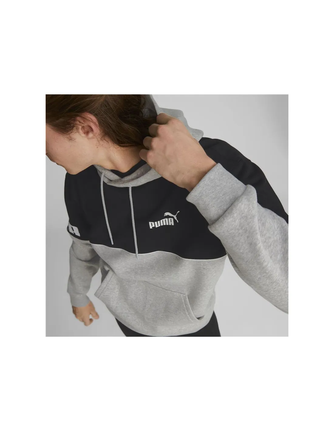 Sudadera Puma Power Colorblock gris Hombre