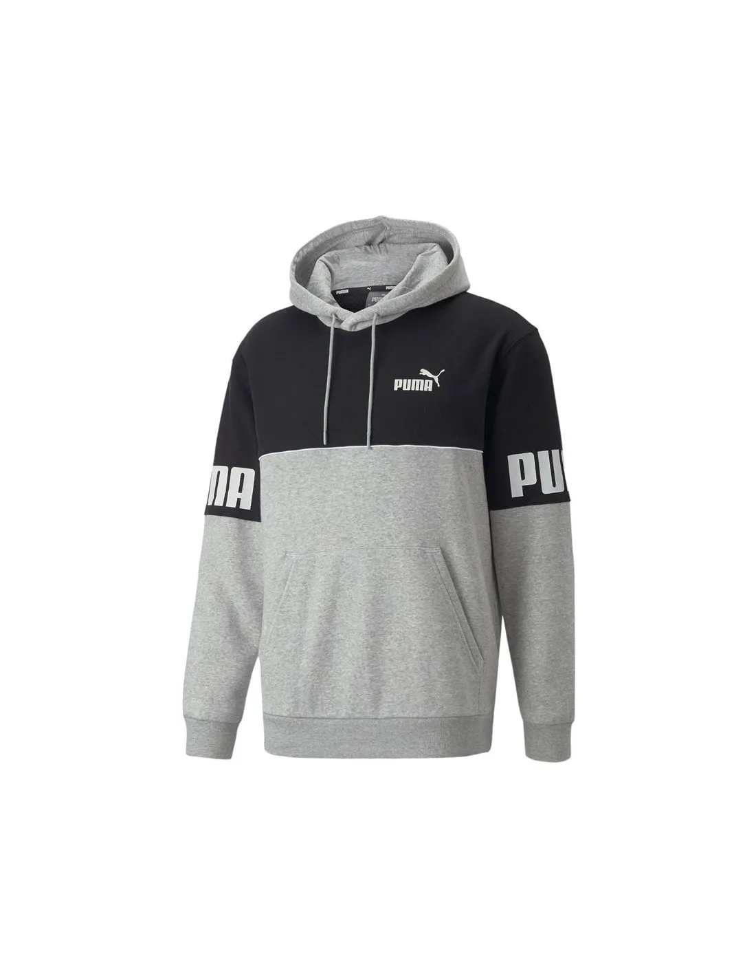 Sudadera Puma Power Colorblock gris Hombre