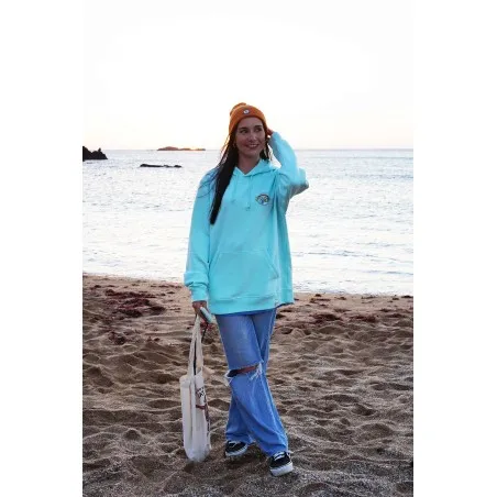 Sudadera Rainbow Waves Caribbean Blue 