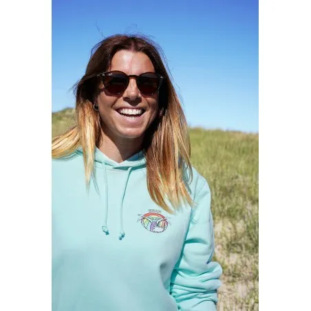 Sudadera Rainbow Waves Caribbean Blue 