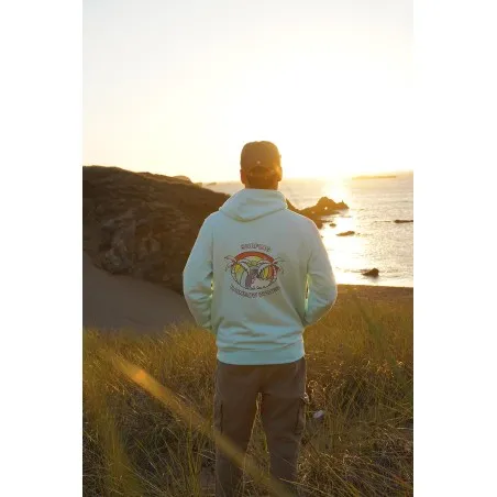 Sudadera Rainbow Waves Caribbean Blue 