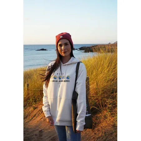 Sudadera Wave Phases Vintage White 