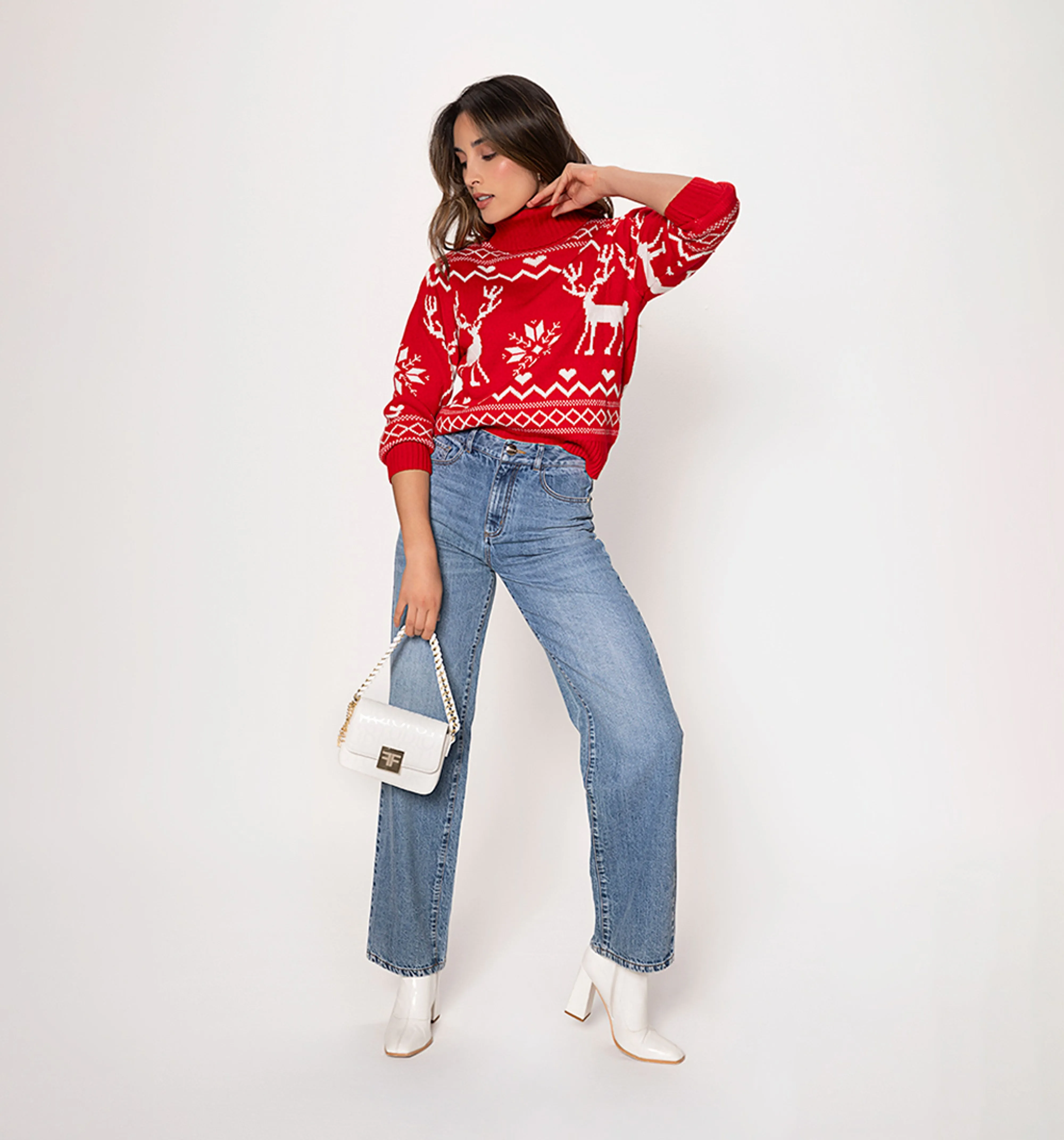 Sweater navidad venados mujer