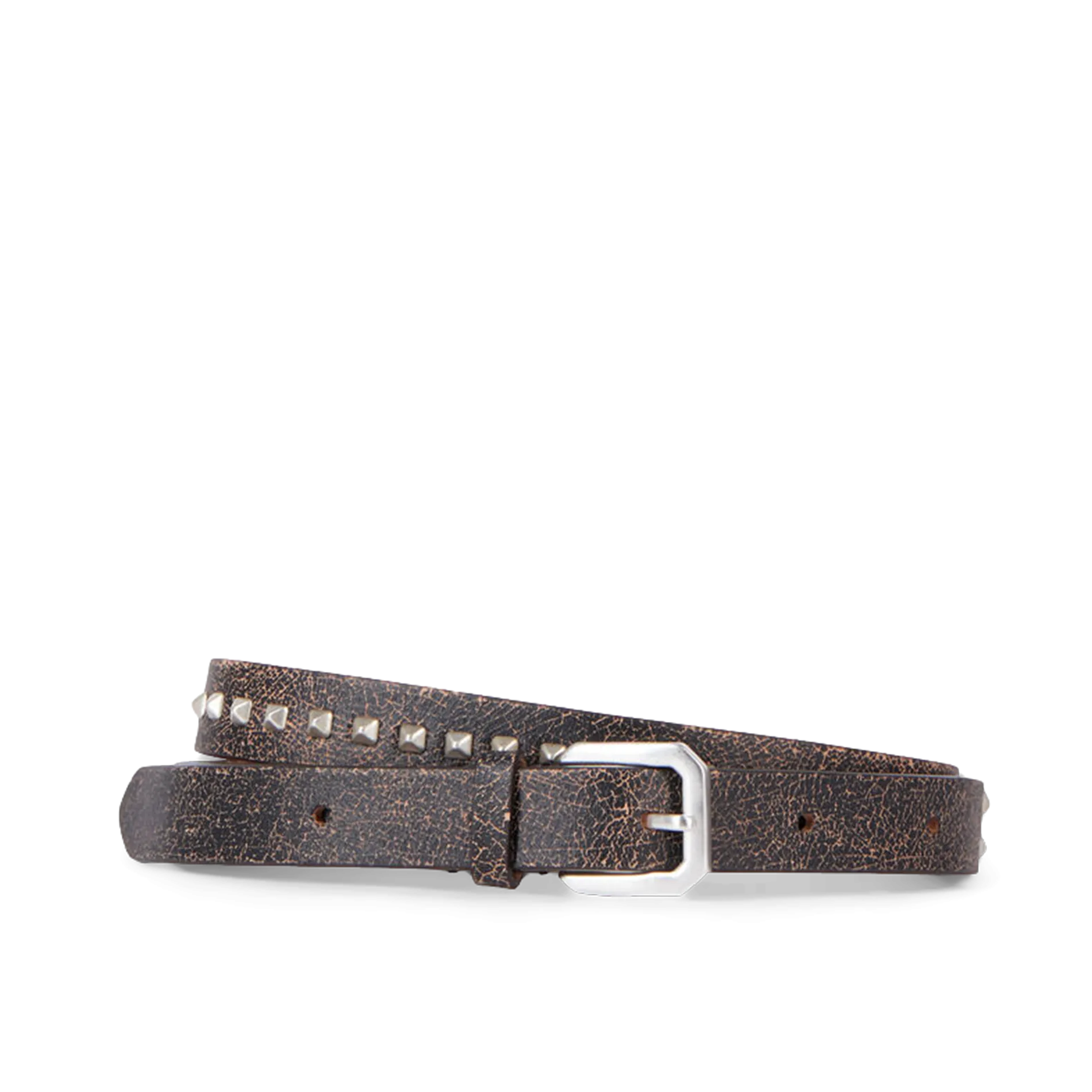 THE KOOPLES  100 PIEL, HEBILLA CON FORMA DE JOYA, LONGITUD: 3,4 CM. HECHO EN ITALIA. EN MARRON