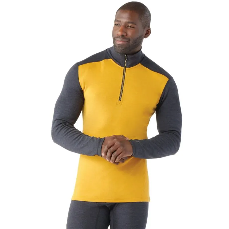 Top básico de hombre Smartwool Classic Thermal Merino (Charcoal/Honey gold)
