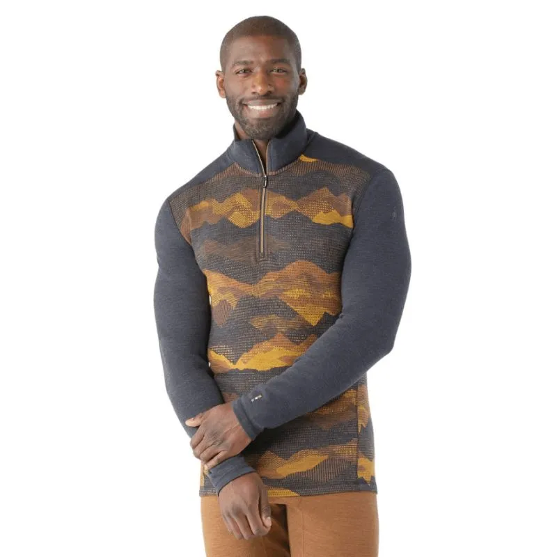 Top básico de hombre Smartwool Classic Thermal Merino (Charcoal/Mountain scape)