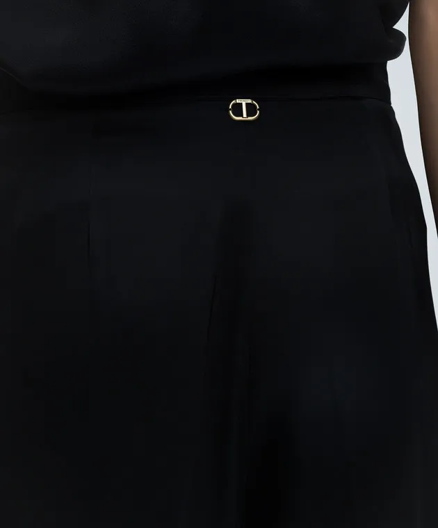 Twinset Black pants with logo