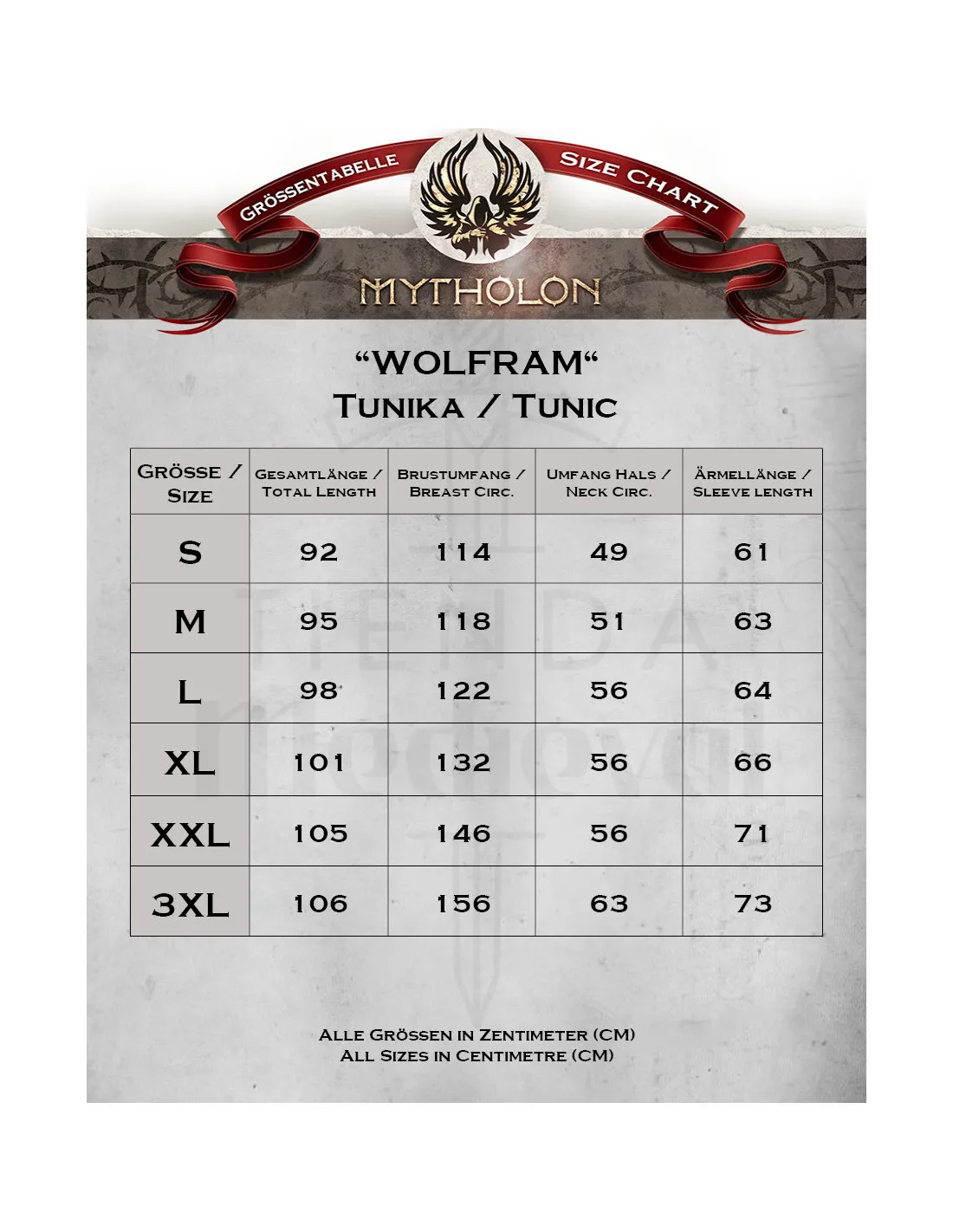Túnica medieval algodón modelo Wolfram, burdeos