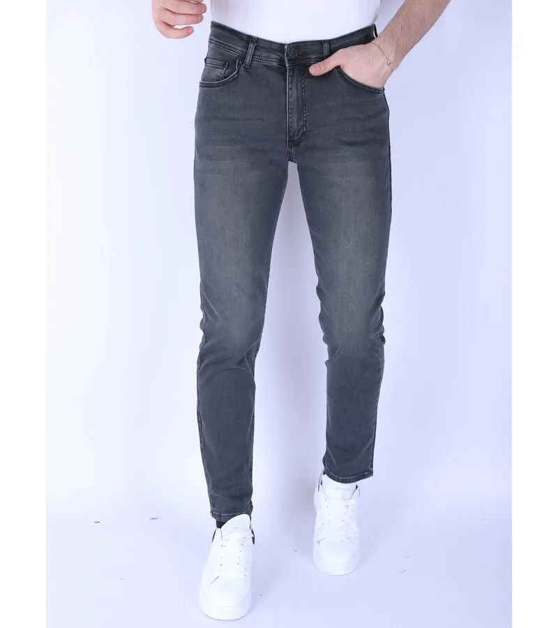 VAQUERO SUPERELáSTICO REGULAR FIT PARA HOMBRE  DP55  GRIS/VERDE