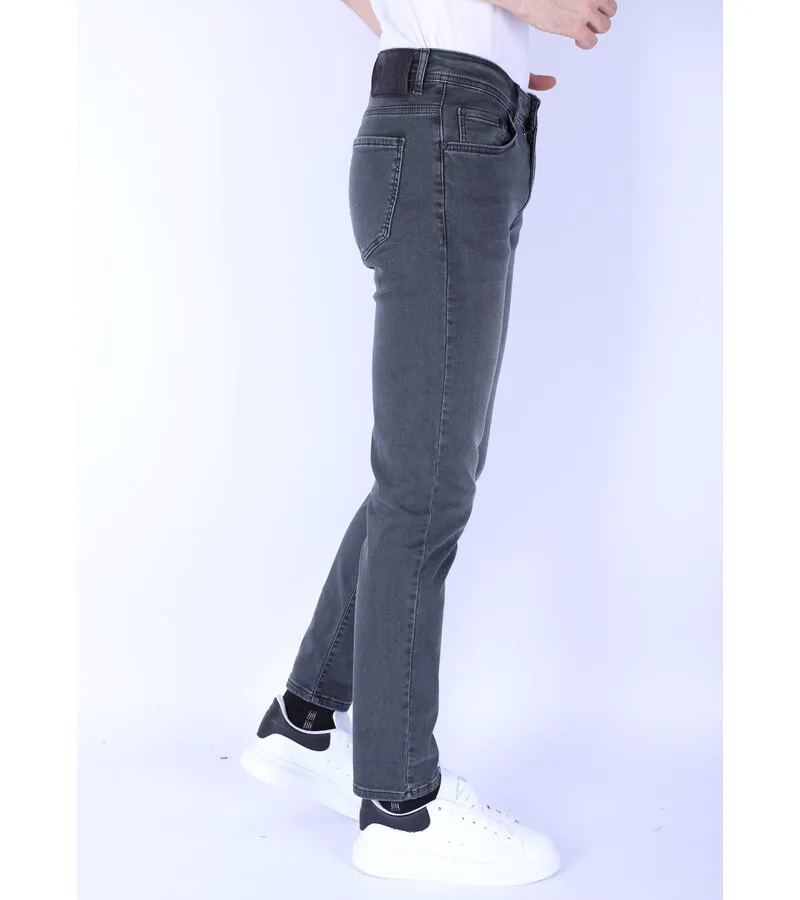 VAQUERO SUPERELáSTICO REGULAR FIT PARA HOMBRE  DP55  GRIS/VERDE