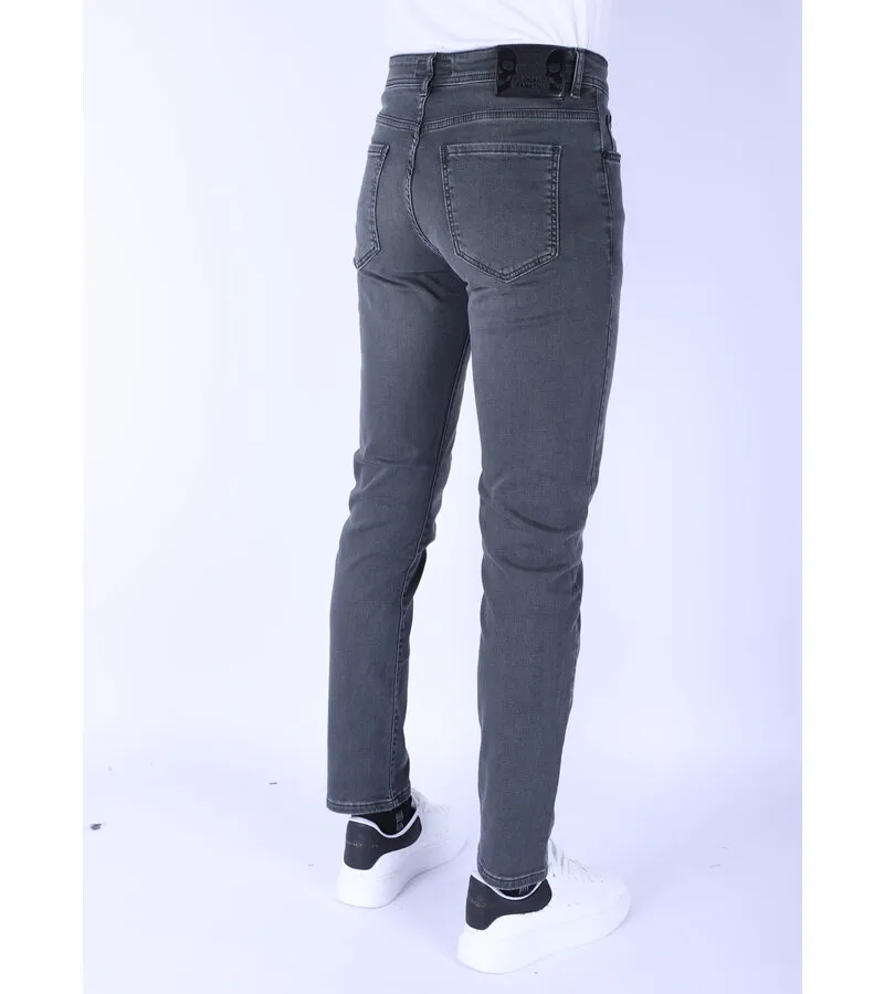 VAQUERO SUPERELáSTICO REGULAR FIT PARA HOMBRE  DP55  GRIS/VERDE