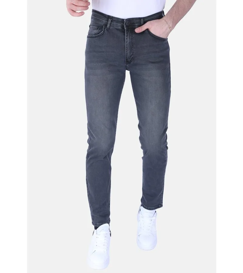 VAQUERO SUPERELáSTICO REGULAR FIT PARA HOMBRE  DP55  GRIS/VERDE