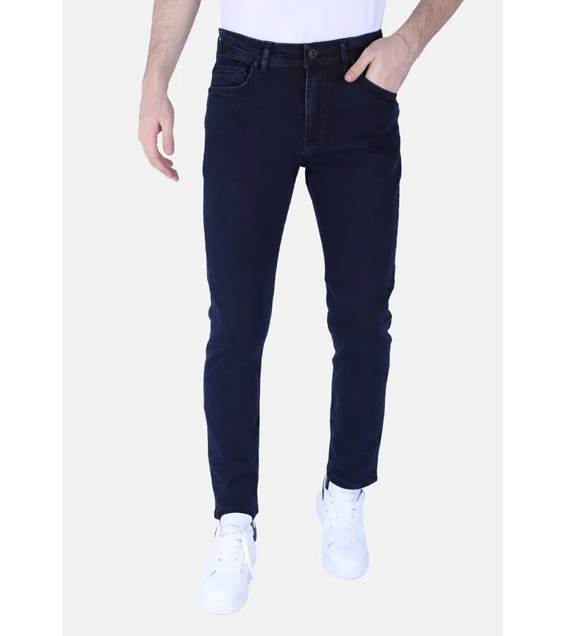 VAQUEROS DE CORTE RECTO SUPERELáSTICOS PARA HOMBRE  DP56  AZUL