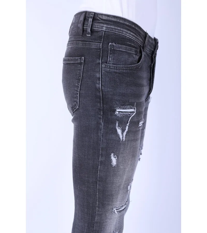 VAQUEROS PARA HOMBRE CON ROTOS SLIM FIT 1099  GRIS