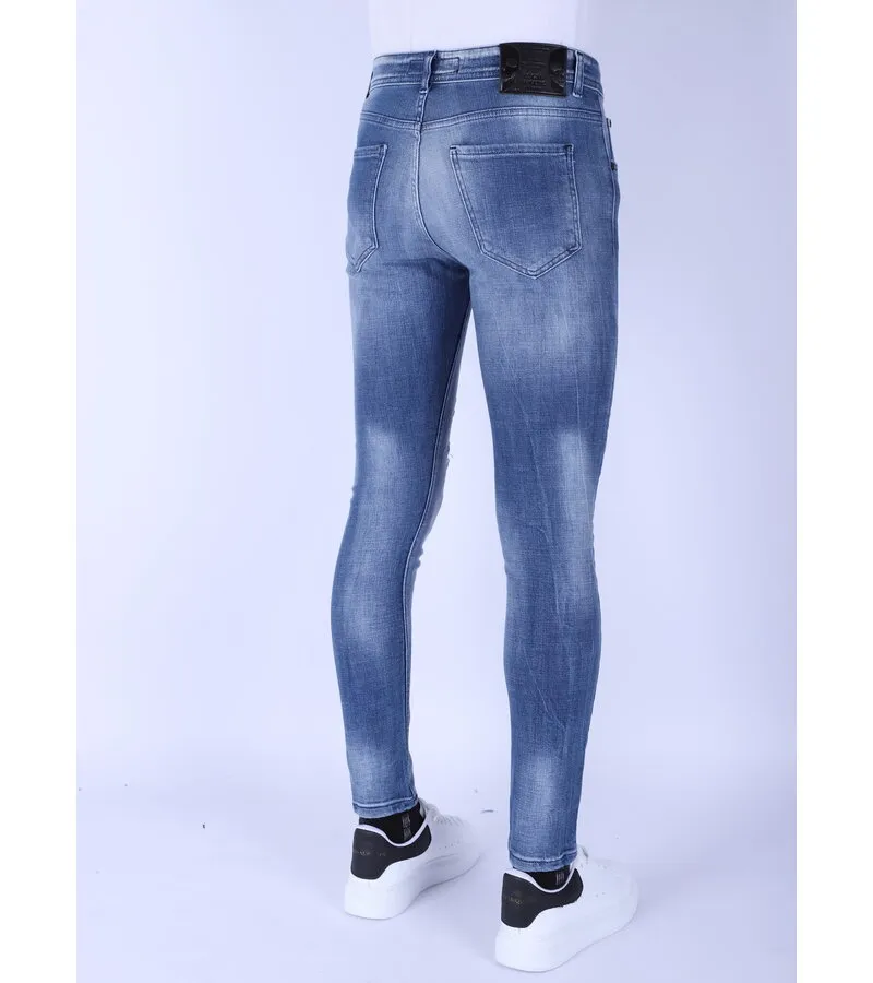 VAQUEROS PARA HOMBRE SLIM FIT CON ROTOS  1095  AZUL