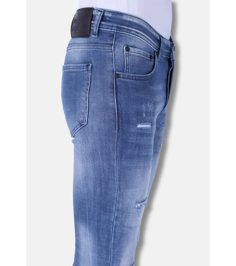 VAQUEROS PARA HOMBRE SLIM FIT CON ROTOS  1095  AZUL