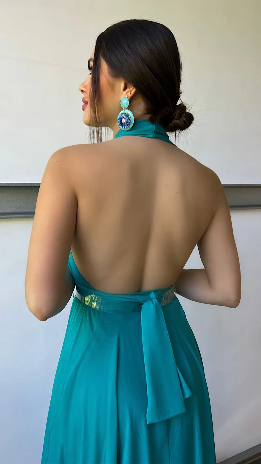 Vestido Esmeralda Halter
