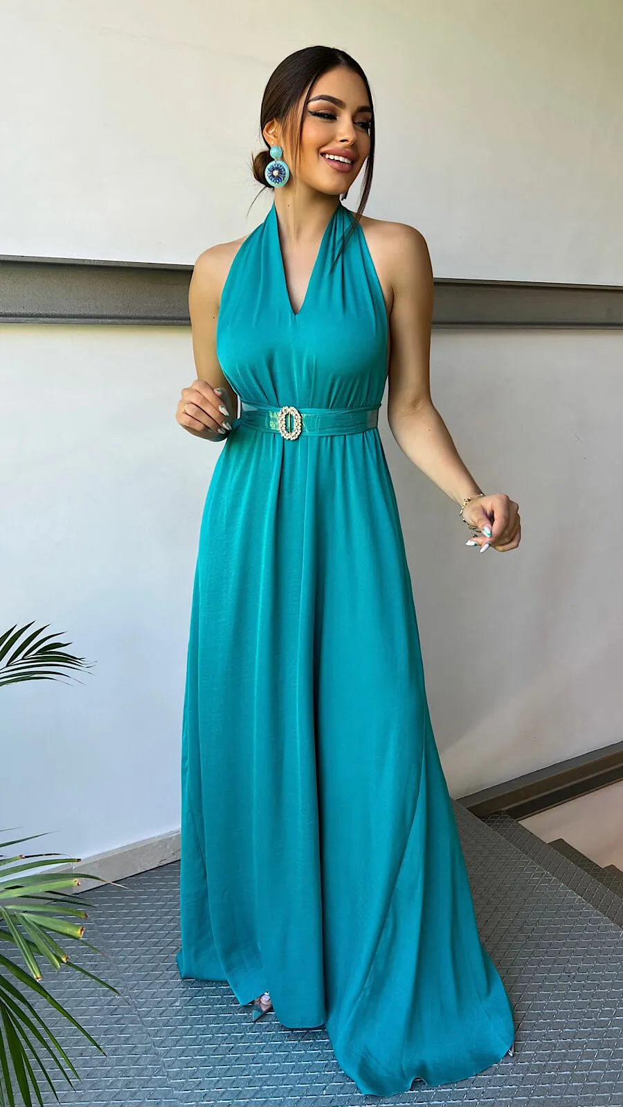 Vestido Esmeralda Halter