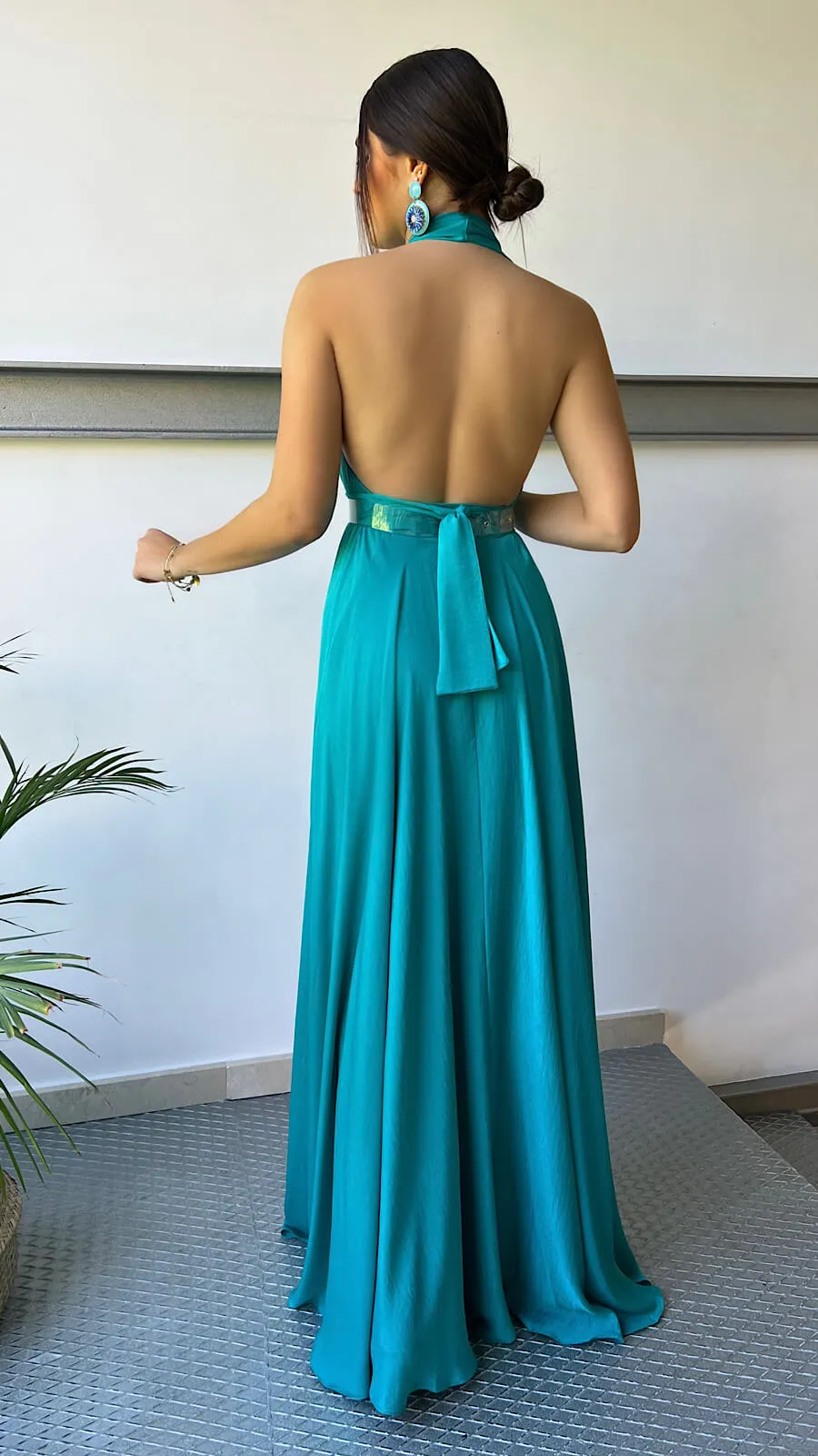 Vestido Esmeralda Halter