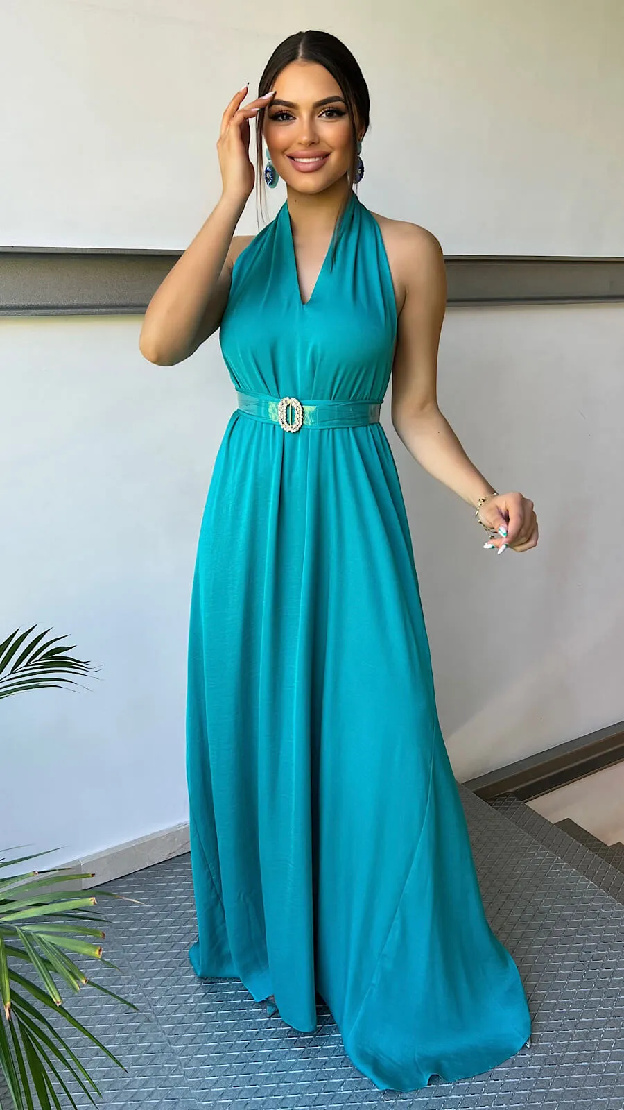 Vestido Esmeralda Halter