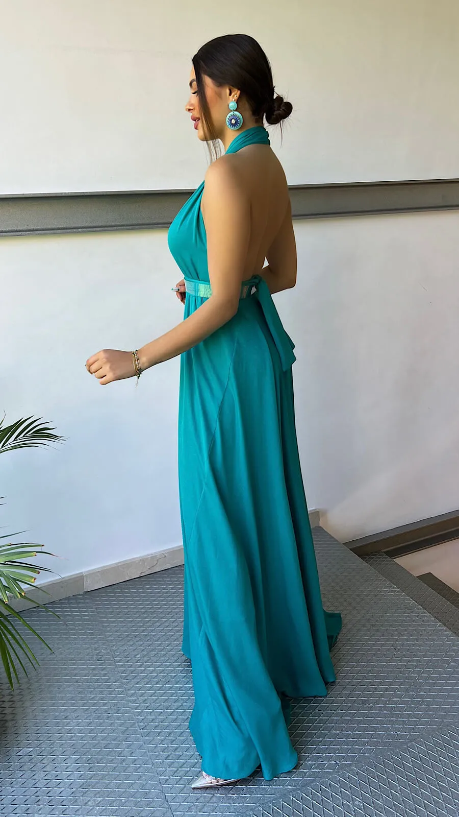 Vestido Esmeralda Halter