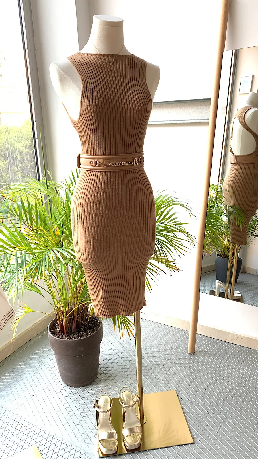 Vestido Punto Camel Fresh