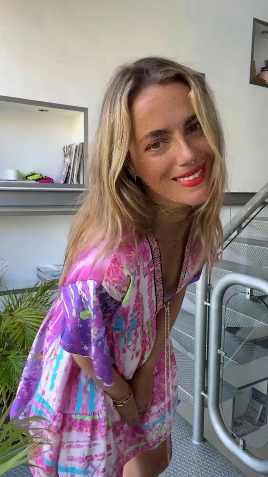 Vestido Satén Ojo Pink