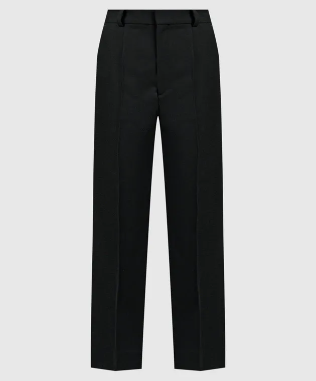 Victoria Beckham Black pants with wool