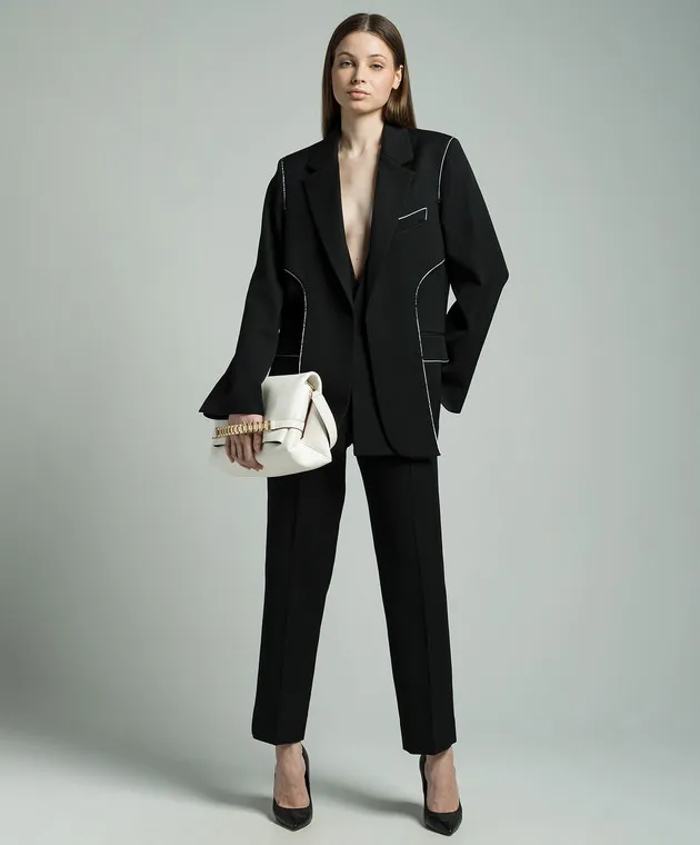 Victoria Beckham Black pants with wool
