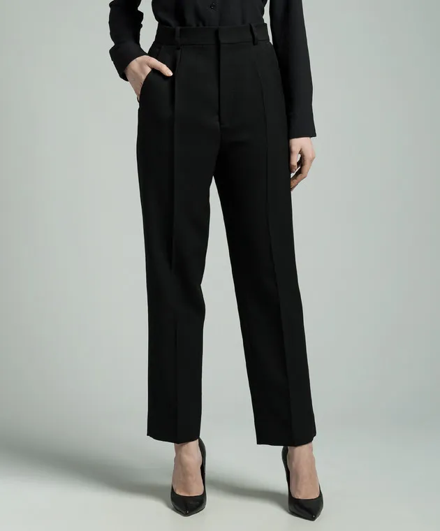 Victoria Beckham Black pants with wool