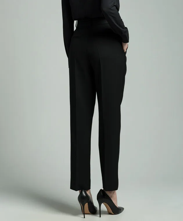 Victoria Beckham Black pants with wool