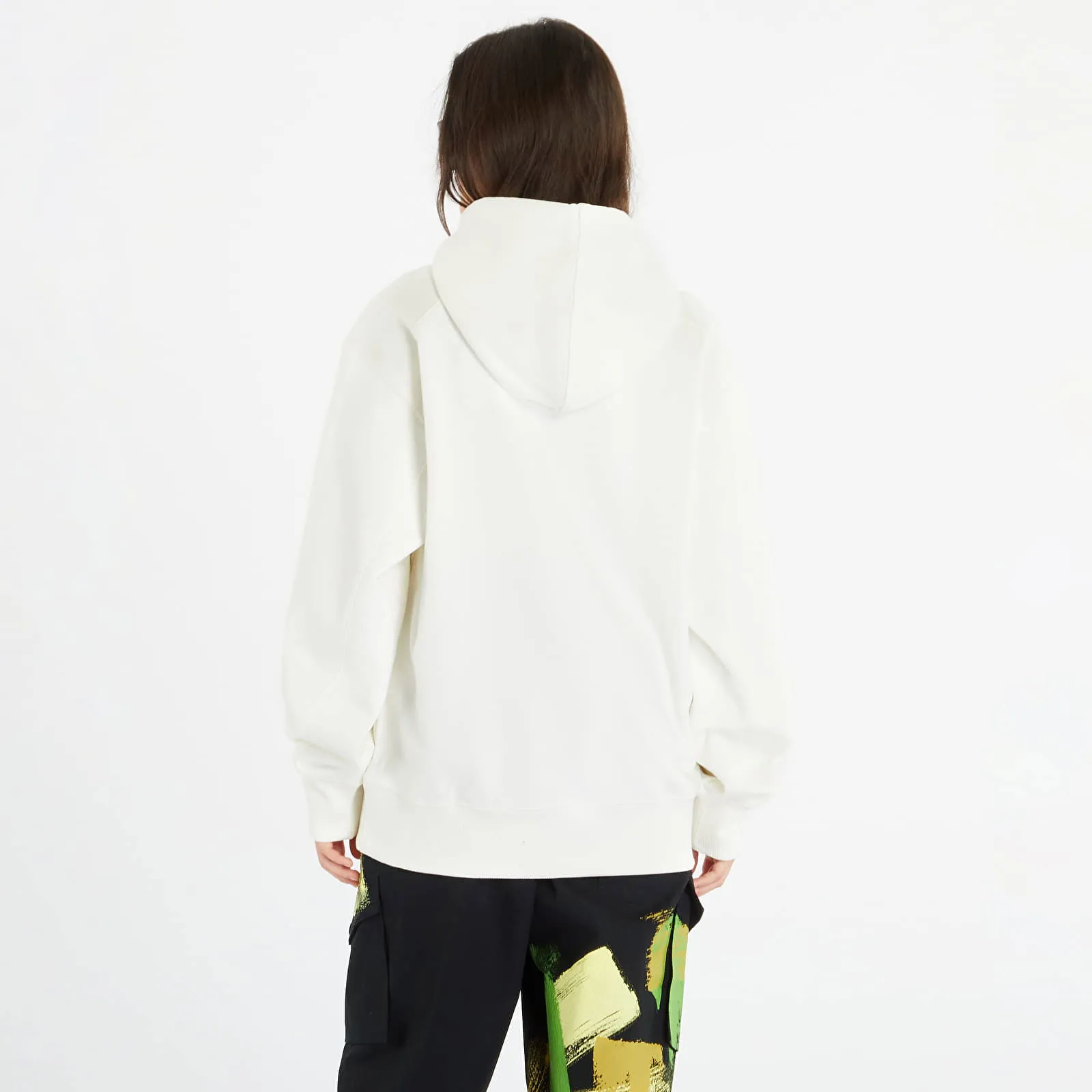 Y3 GRAPHIC LOGO HOODIE UNISEX OFF WHITE