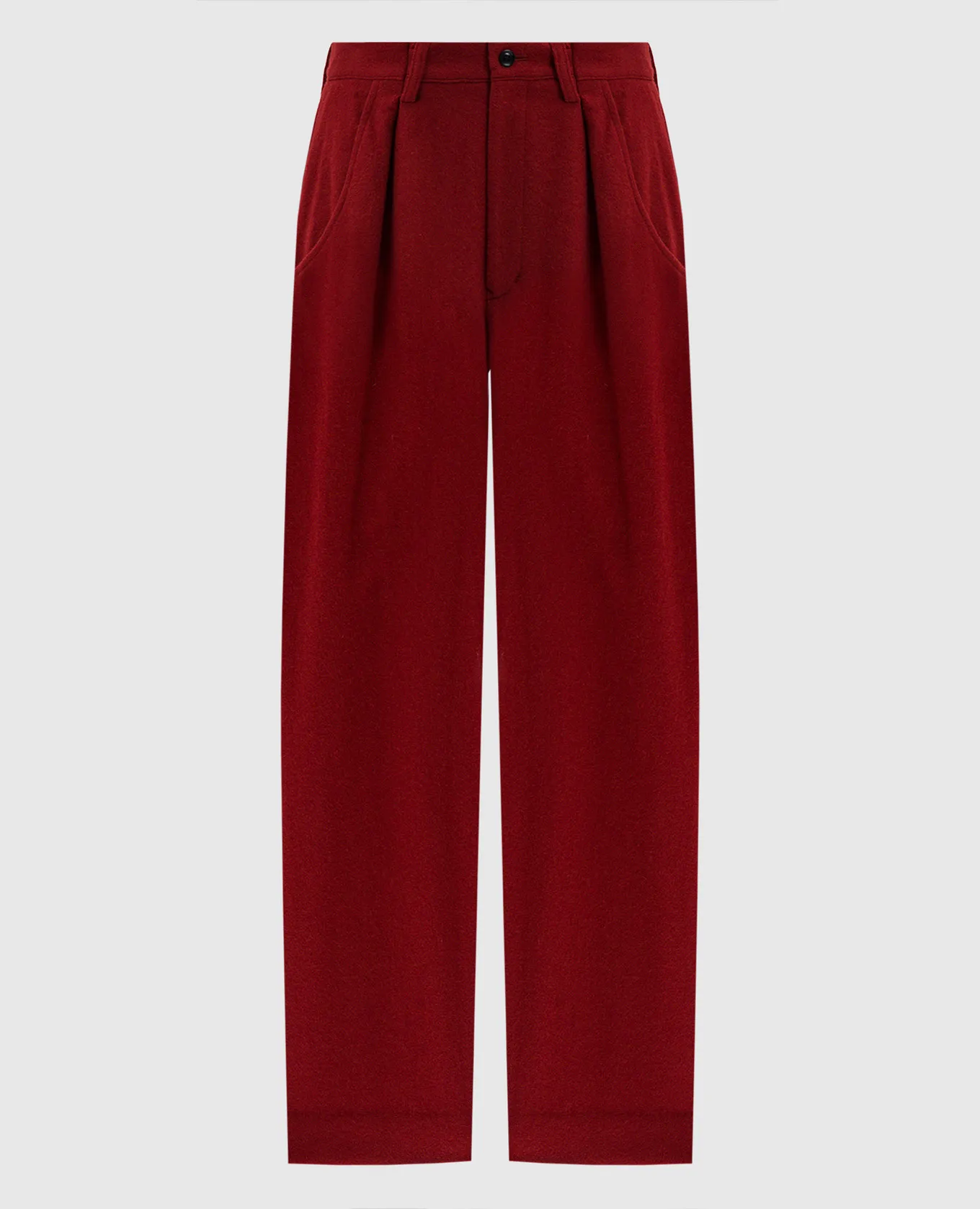 Y`S Yamamoto Red pants made of wool
