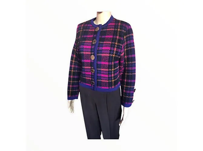 YVES SAINT LAURENT Prendas de punto Camiseta.fr 36 Viscosa Multicolor 